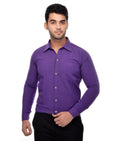 RIAG Purple Men's Full Sleeves Solid Shirt - Distacart