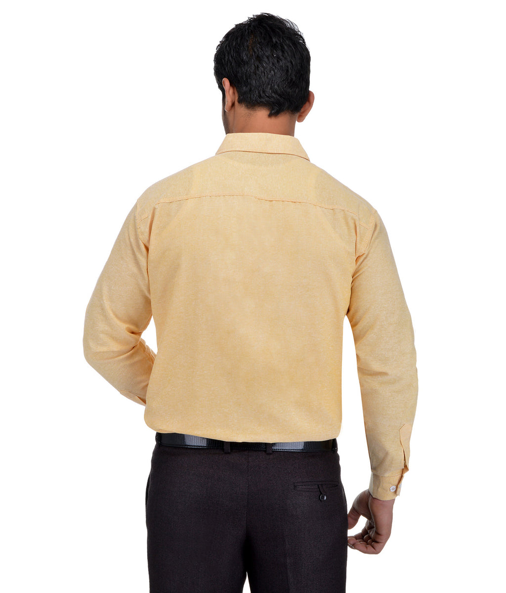 RIAG Beige Men's Full Sleeves Solid Shirt - Distacart
