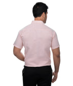 RIAG Beige Men's Half Sleeves Solid Shirt - Distacart