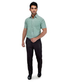 RIAG Green Men's Half Sleeves Solid Shirt - Distacart