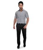 RIAG Grey Men's Half Sleeves Solid Shirt - Distacart