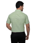 RIAG Green Men's Half Sleeves Solid Shirt - Distacart