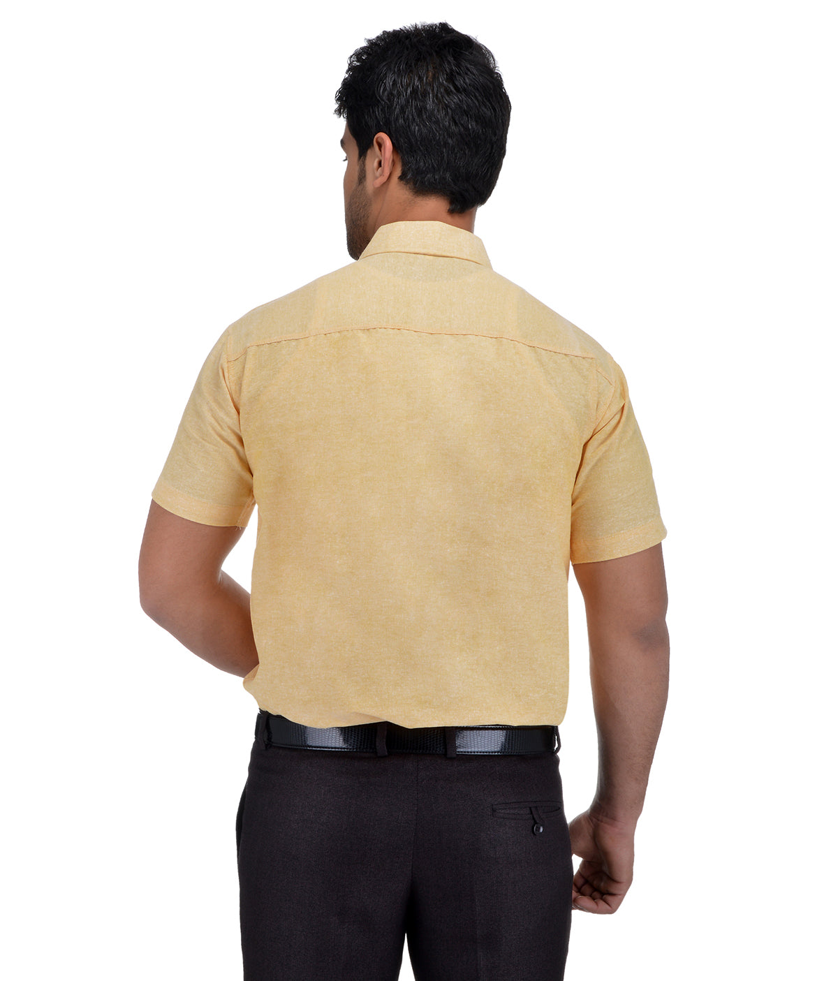RIAG Beige Men's Half Sleeves Solid Shirt - Distacart