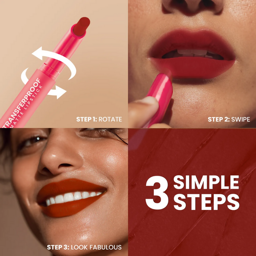 NY Bae Transfer-proof Matte Crayon Lipstick – Ruby Red 10