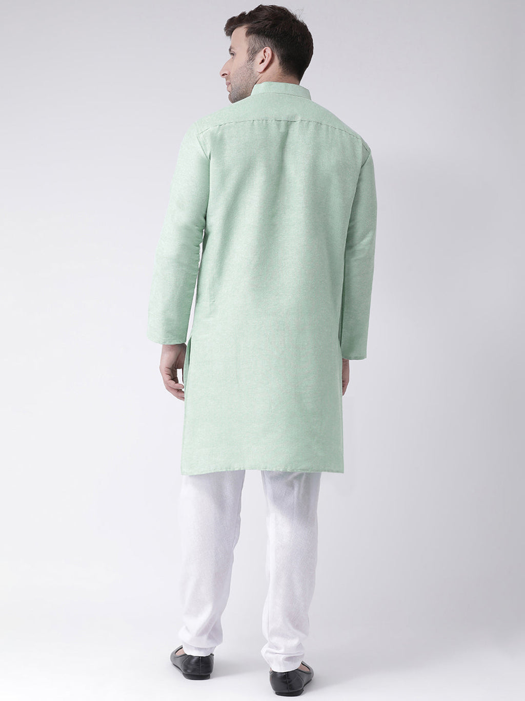 RIAG Green Men's Ethnic Long Kurta And Pyjama Set - Distacart