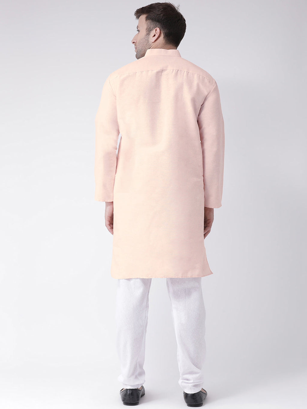RIAG Men's Beige Cotton Long Ethnic Kurta - Distacart