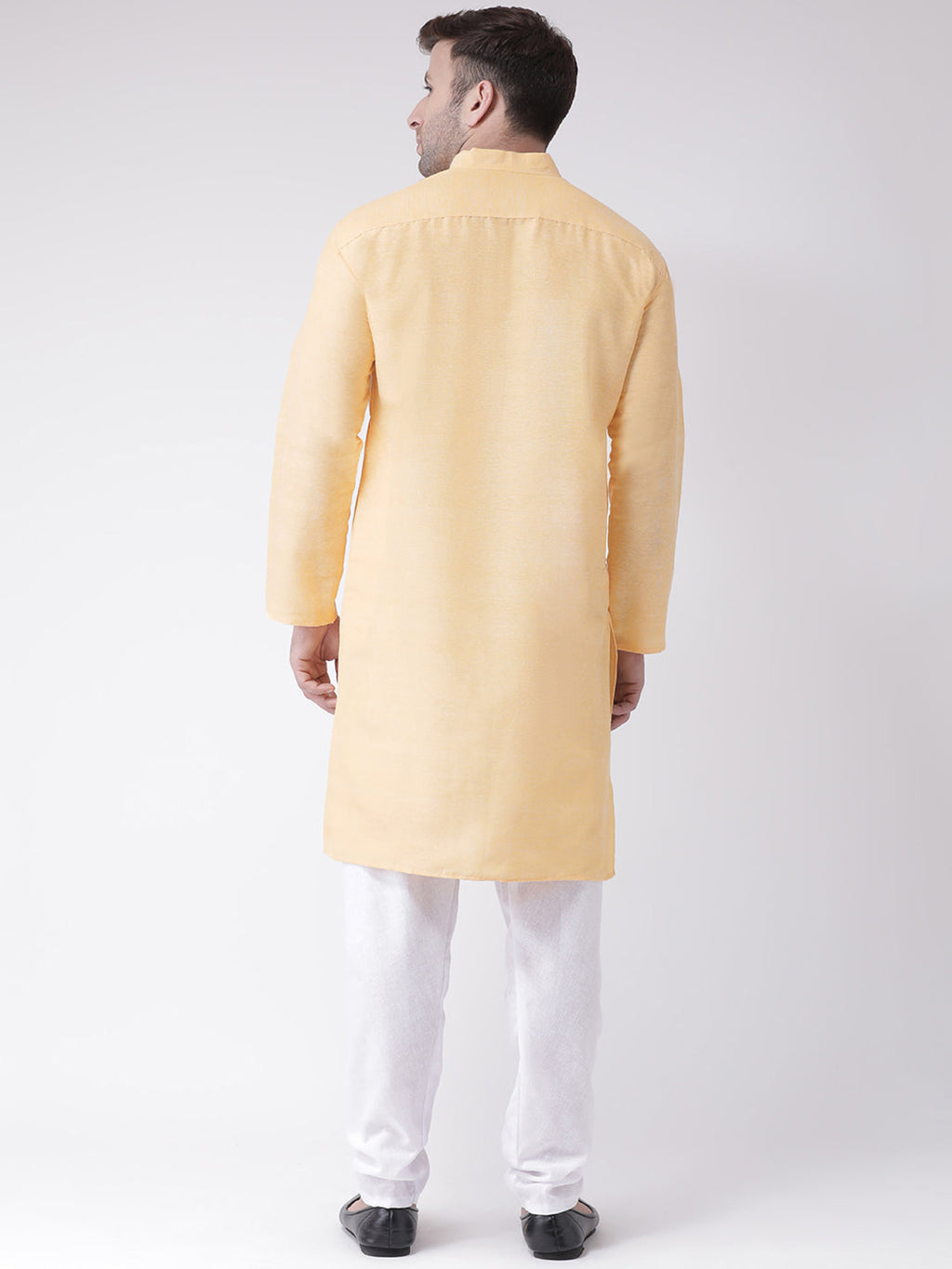RIAG Men's Beige Cotton Long Ethnic Kurta - Distacart