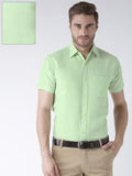 RIAG Green Men's Half Sleeves Solid Shirt - Distacart