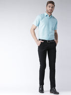 RIAG Blue Men's Half Sleeves Solid Shirt - Distacart