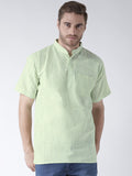 RIAG Men's Green Cotton Short Ethnic Kurta - Distacart