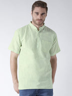 RIAG Men's Green Cotton Short Ethnic Kurta - Distacart