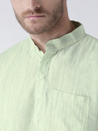 RIAG Men's Green Cotton Short Ethnic Kurta - Distacart