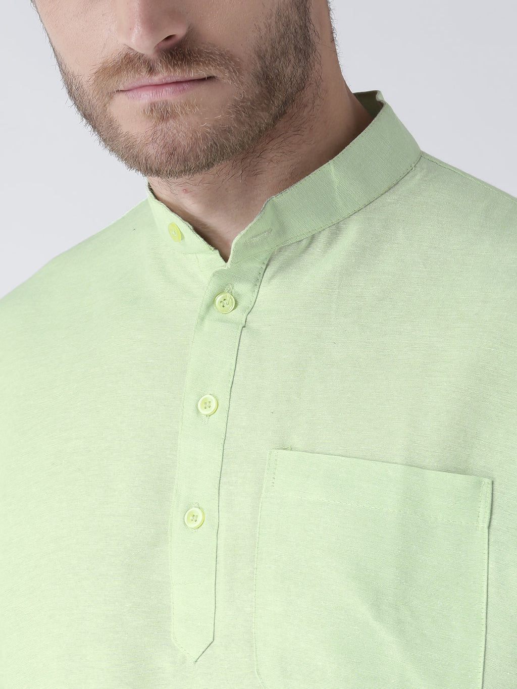 RIAG Men's Green Cotton Short Ethnic Kurta - Distacart