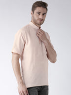 RIAG Men's Beige Cotton Short Ethnic Kurta - Distacart