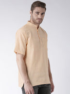 RIAG Men's Beige Cotton Short Ethnic Kurta - Distacart