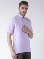RIAG Men's Purple Cotton Short Ethnic Kurta - Distacart
