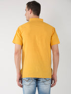 RIAG Men's Yellow Cotton Short Ethnic Kurta - Distacart