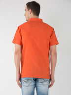 RIAG Men's Orange Cotton Short Ethnic Kurta - Distacart