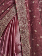 kasee Floral Embroidered Silk Blend Saree