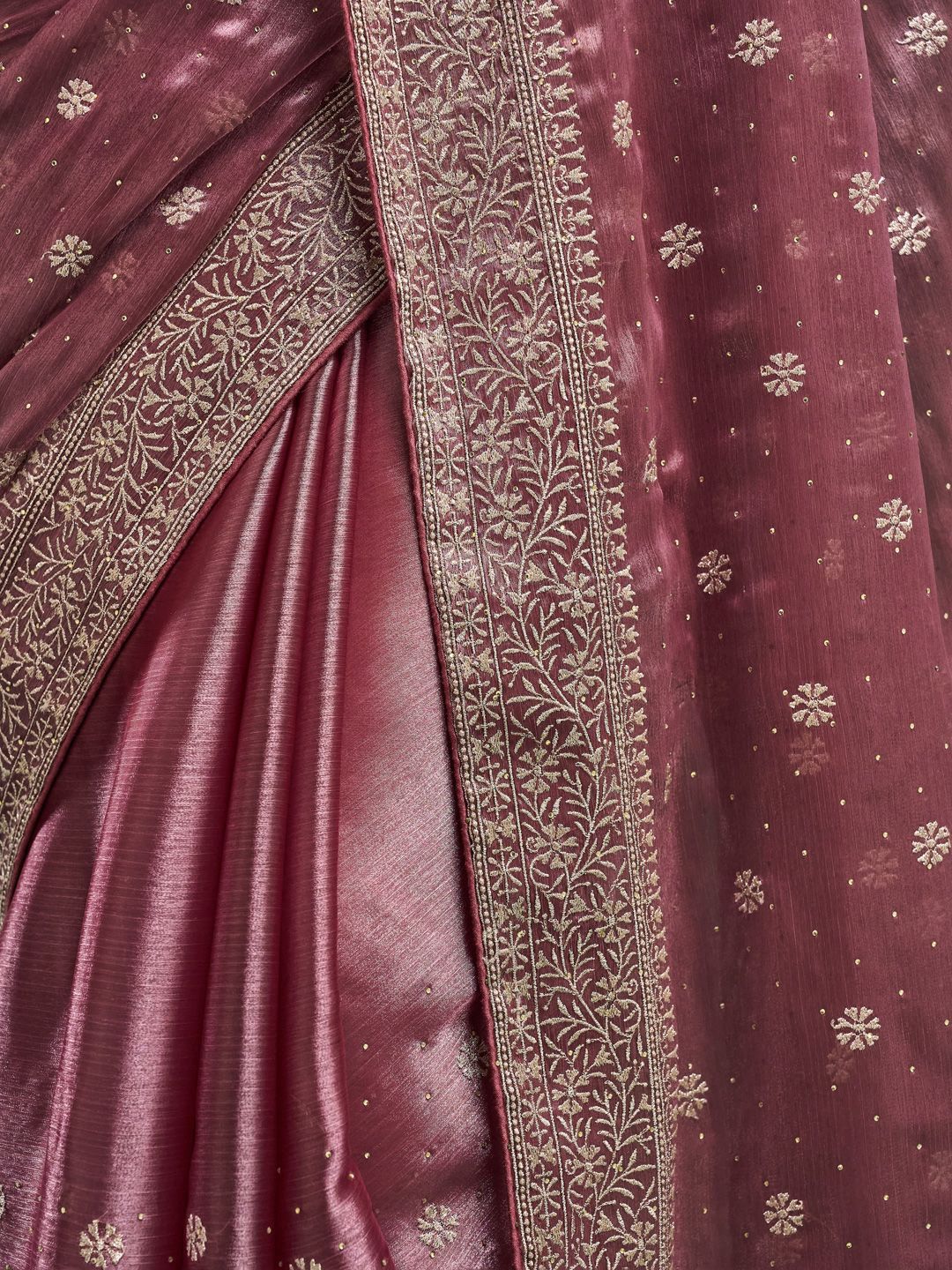 kasee Floral Embroidered Silk Blend Saree
