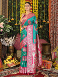 Shree Shyam Fashion Silk Sea Green Saree - Distacart
