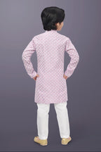 Neera Trendz Pink Cotton Thread Embroidery Kid's Kurta Pajama - Distacart