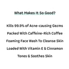 mCaffeine Anti Acne Coffee Foaming Face Wash
