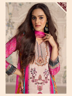 Aarshi Fashions Pink Heavy Crepe Digital Print Full Stitched Palazzo Suits