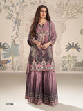 Aarshi Fashions Lilac Heavy Crepe Digital Print Full Stitched Palazzo Suits