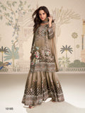 Aarshi Fashions Brown Heavy Crepe Digital Print Full Stitched Palazzo Suits