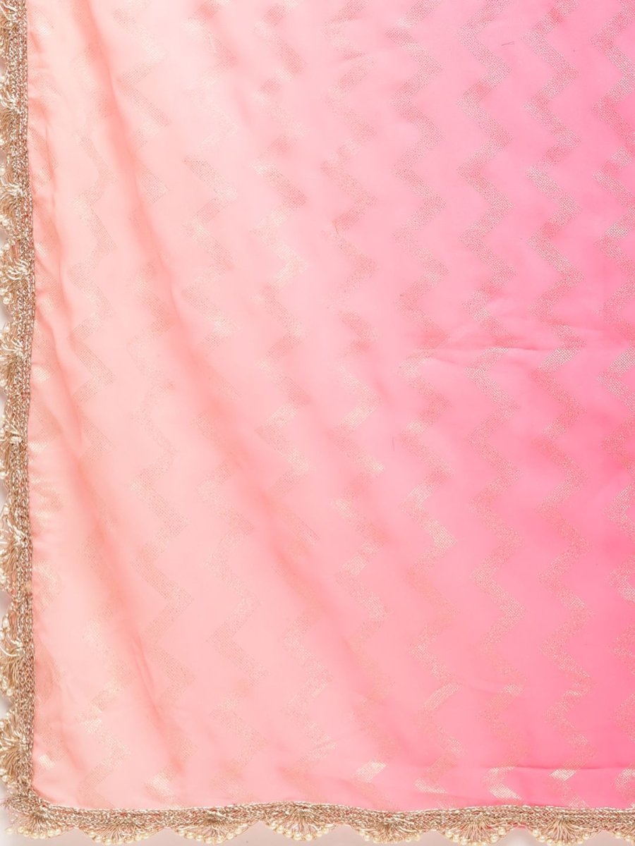 Ahalyaa Dark Pink Crepe Printed Salwar Suit Sets With Dupatta