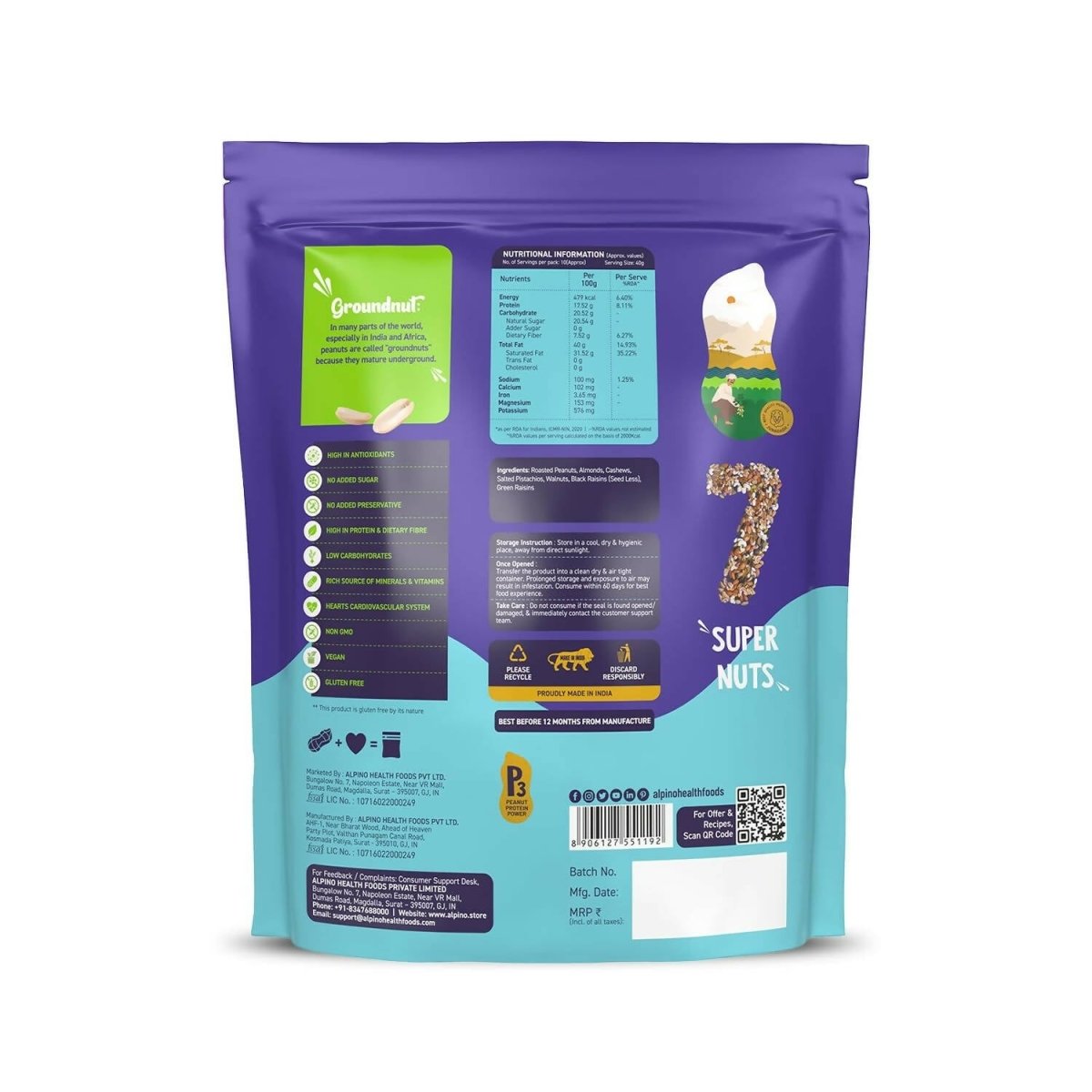 Alpino 7-in-1 Super Nuts Health Trial Mix - Distacart
