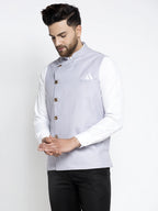 Jompers Men's Blue Nehru Jacket