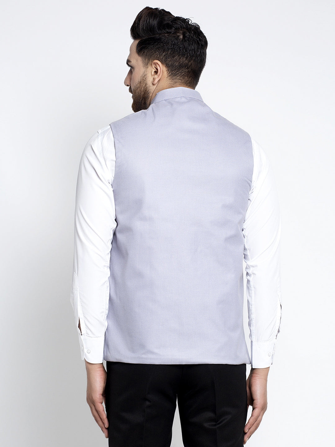 Jompers Men's Blue Nehru Jacket