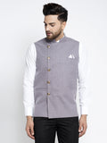 Jompers Men's Purple Nehru Jacket