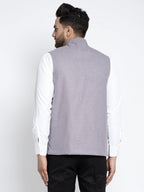 Jompers Men's Purple Nehru Jacket