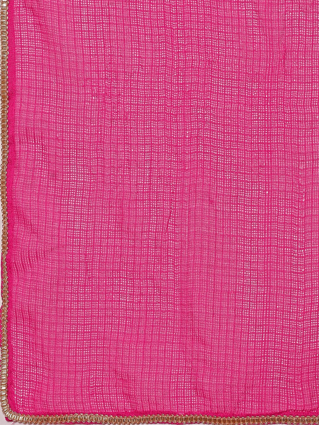 Nayra Cut Embroidered Kurta With Pant And Dupatta Set, Multicolor - Hiral Fashion - Distacart