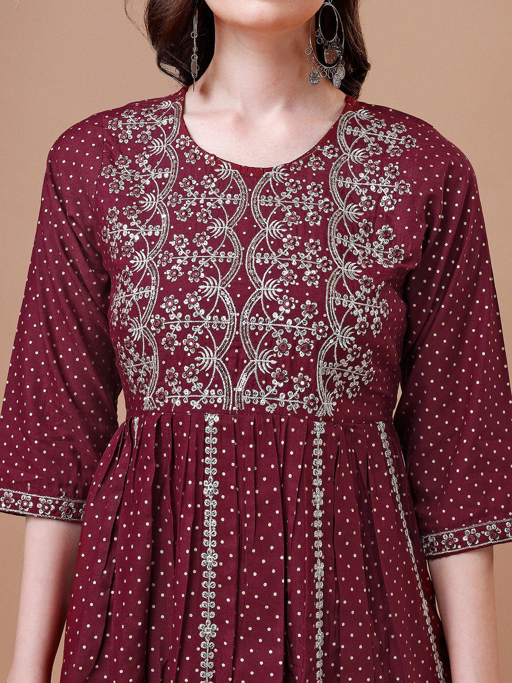 Nyra Cut Embroidered Rayon Kurta With Pant & Dupatta, Multicolor - Hiral Fashion - Distacart