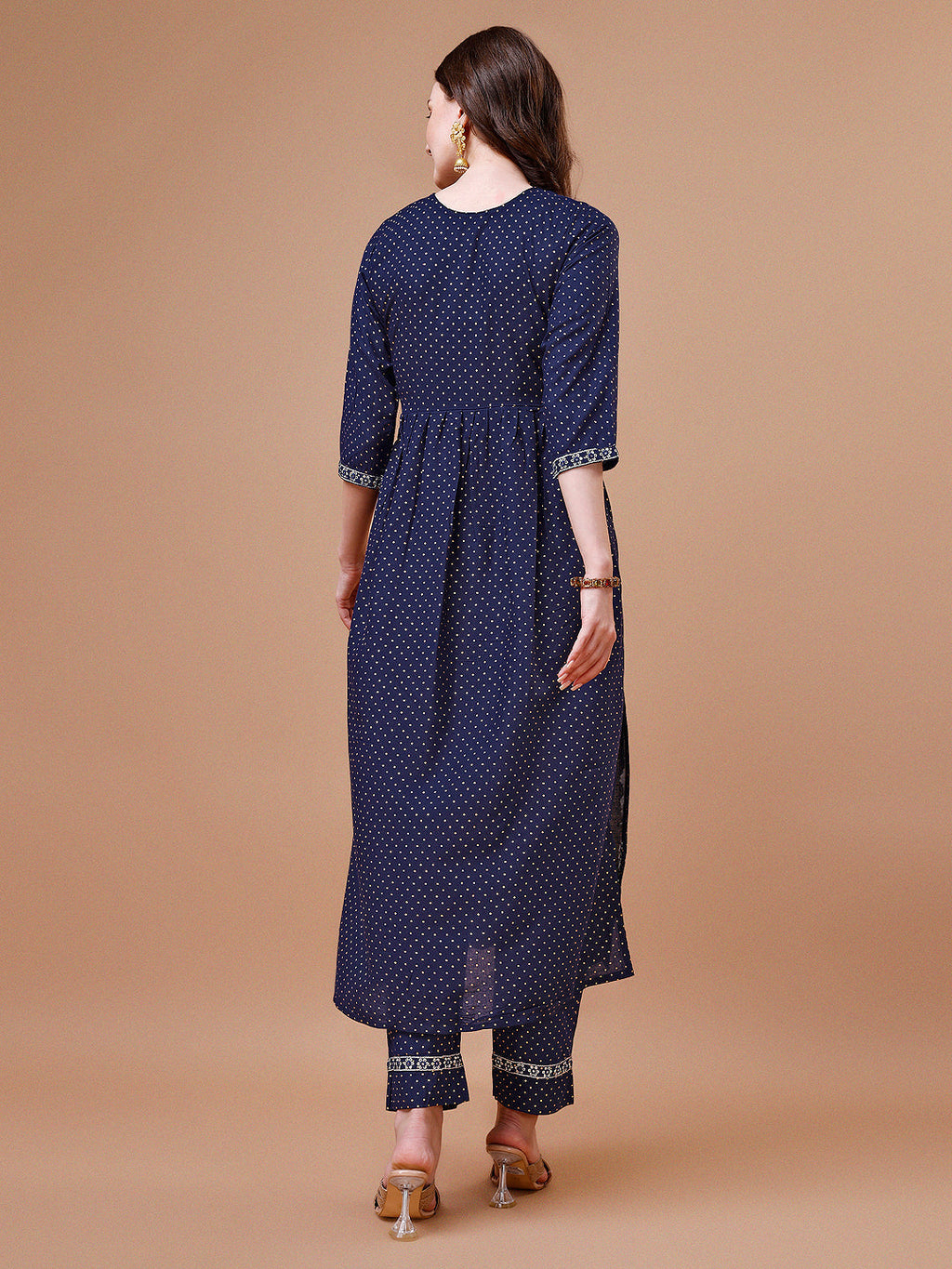 Nyra Cut Embroidered Rayon Kurta With Pant & Dupatta, Multicolor - Hiral Fashion - Distacart