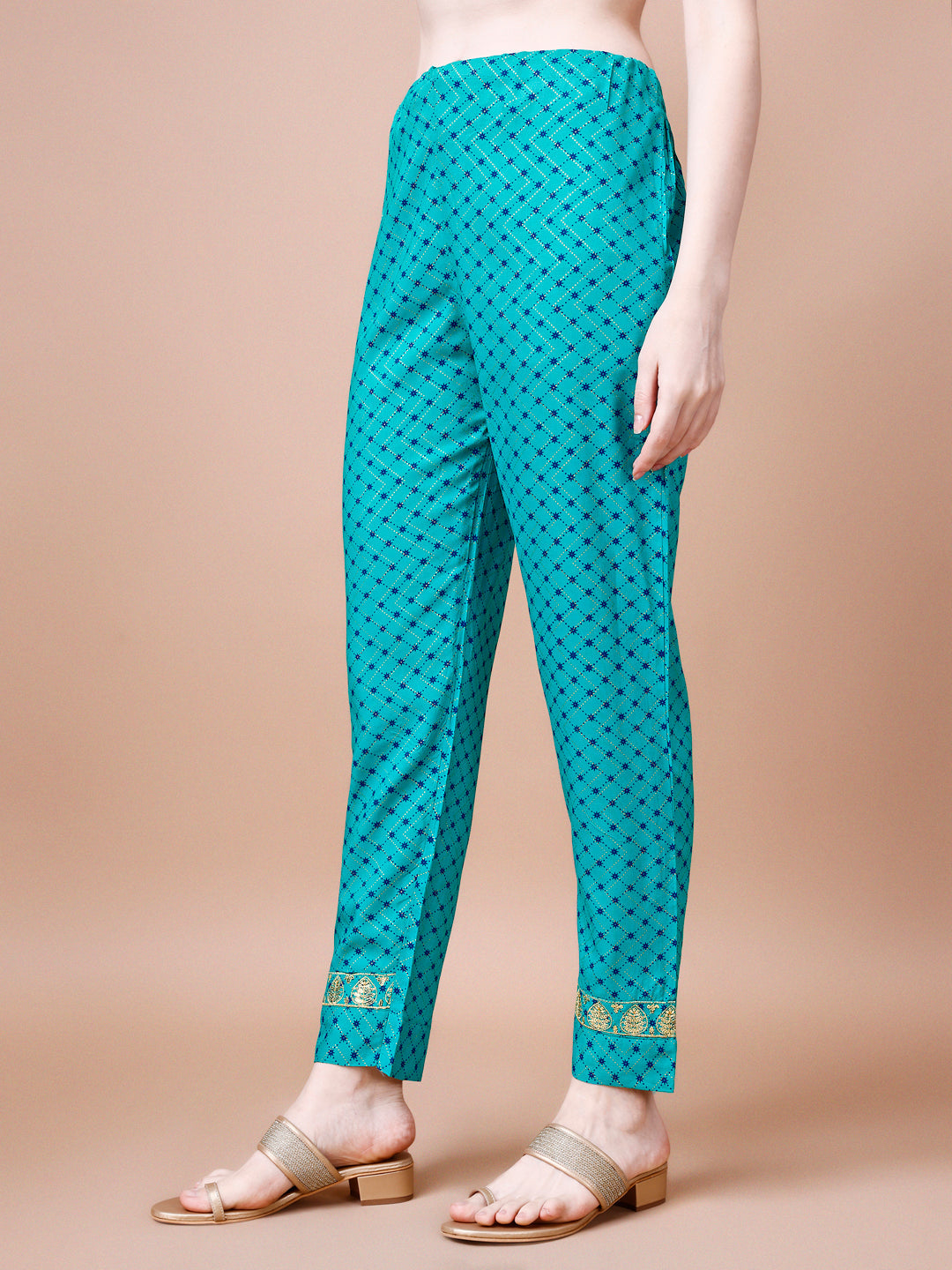 Embroidered & Quirky Printed Kurta With Pant & Dupatta, Multicolor - Hiral Fashion - Distacart