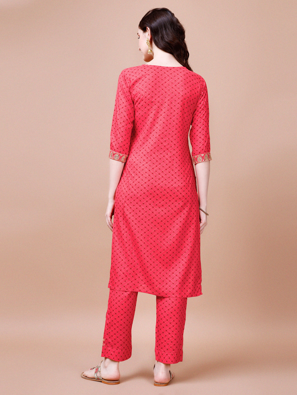 Embroidered & Quirky Printed Kurta With Pant & Dupatta, Multicolor - Hiral Fashion - Distacart