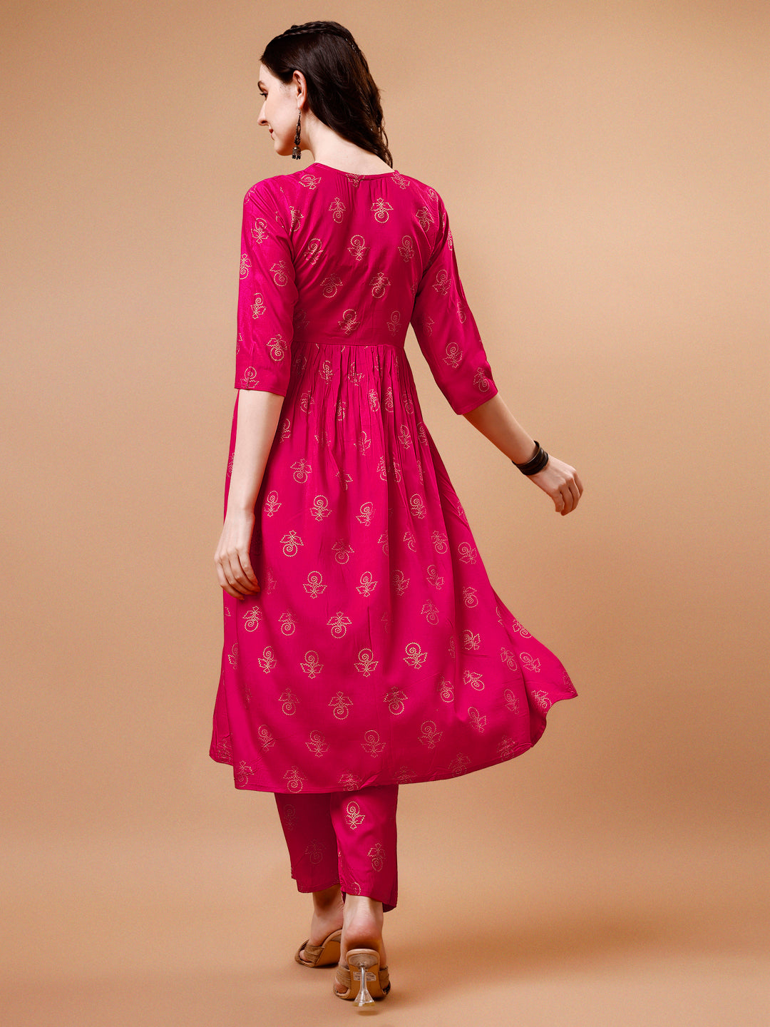 Alia Cut Embroidered & Printed Kurta With Pant & Dupatta, Multicolor - Hiral Fashion - Distacart