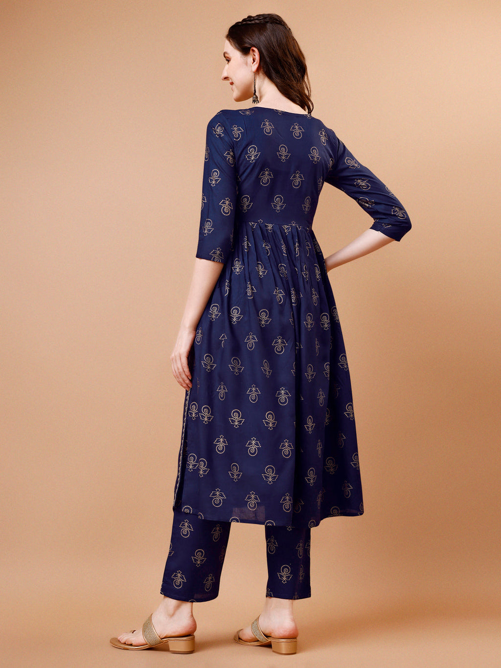 Alia Cut Embroidered & Printed Kurta With Pant & Dupatta, Multicolor - Hiral Fashion - Distacart