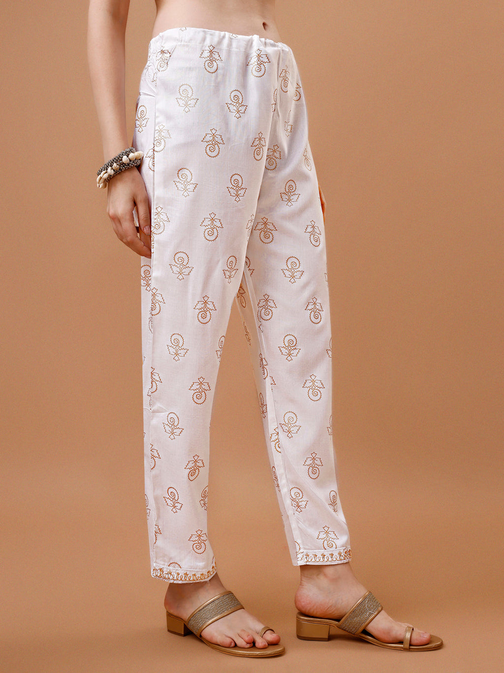 Alia Cut Embroidered & Printed Kurta With Pant & Dupatta, Multicolor - Hiral Fashion - Distacart