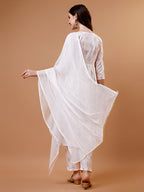 Alia Cut Embroidered & Printed Kurta With Pant & Dupatta, Multicolor - Hiral Fashion - Distacart