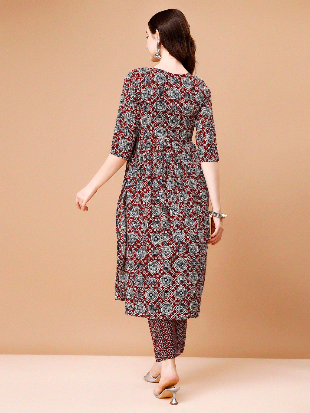 Alia Cut Embroidered & Printed Kurta With Pant & Dupatta, Multicolor - Hiral Fashion - Distacart