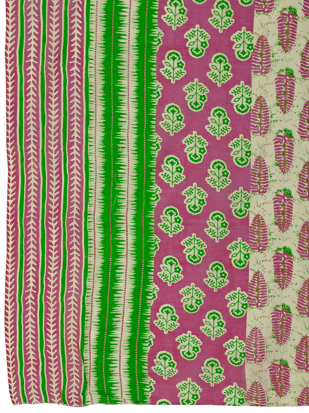 Embroidered & Printed Angrakha Style Kurta With Printed Pant & Dupatta, Multicolor - Hiral Fashion - Distacart