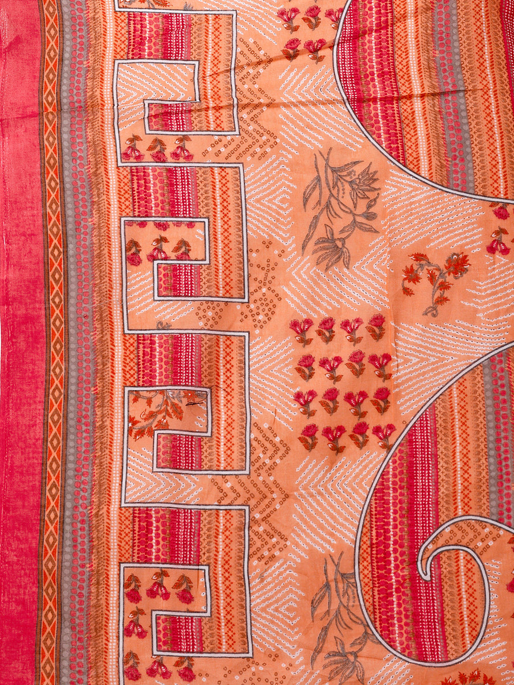 Embroidered And Floral Printed Kurta With Pant & Dupatta, Multicolor - Hiral Fashion - Distacart