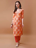 Embroidered And Floral Printed Kurta With Pant & Dupatta, Multicolor - Hiral Fashion - Distacart