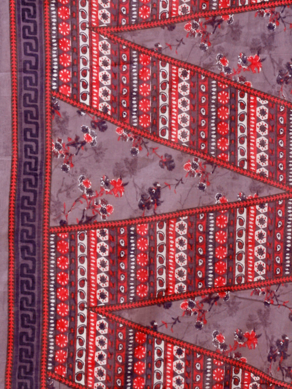 Embroidered And Floral Printed Kurta With Pant & Dupatta, Multicolor - Hiral Fashion